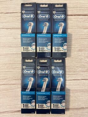 Oral-B Interproximal Clean Electric Toothbrush Replacement Brush Head - 6 Count